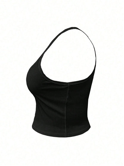 INAWLY Women's Summer Casual Solid Color Tight Camisole