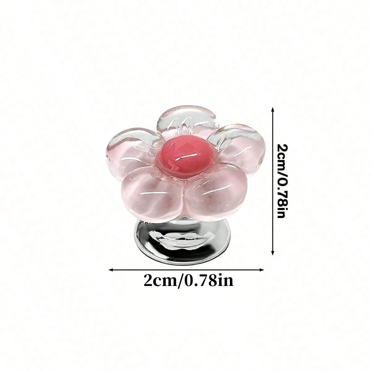 Indoor Decoration Accessories, Elegant Flower-Shaped Button, Car Key Protective Cover, Cute Design, Car Engine Start/Stop Control Lever Protective Cover, Universal One-Touch Ignition Start Cover, Prot