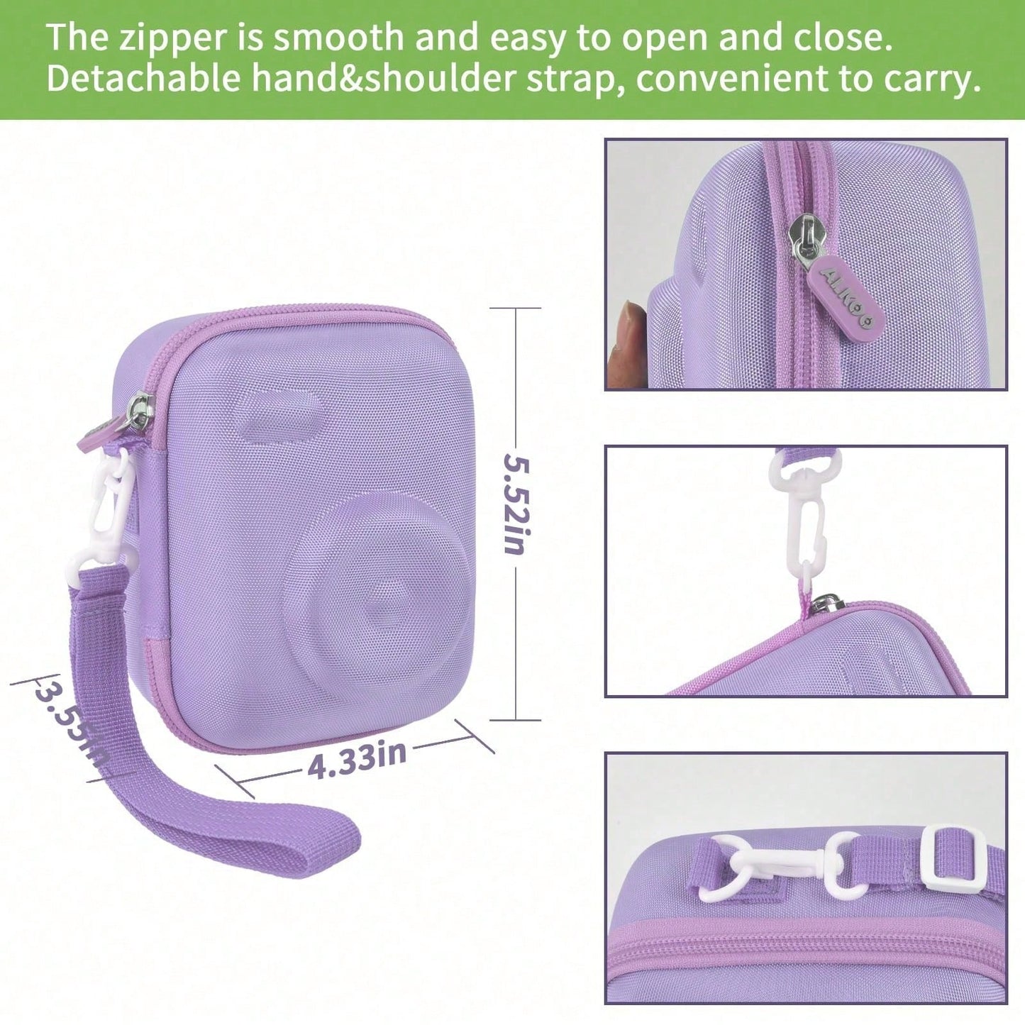 Instant Print Camera Case Compatible With Gofunly Camera, Digital Camera Bag For Esoxoffore/ For LETSHAHA/ For JPVERLY/ For Hangrui, Storage For Printer Paper And 32GB SD Card (Box Only)