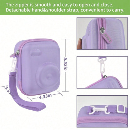 Instant Print Camera Case Compatible With Gofunly Camera, Digital Camera Bag For Esoxoffore/ For LETSHAHA/ For JPVERLY/ For Hangrui, Storage For Printer Paper And 32GB SD Card (Box Only)