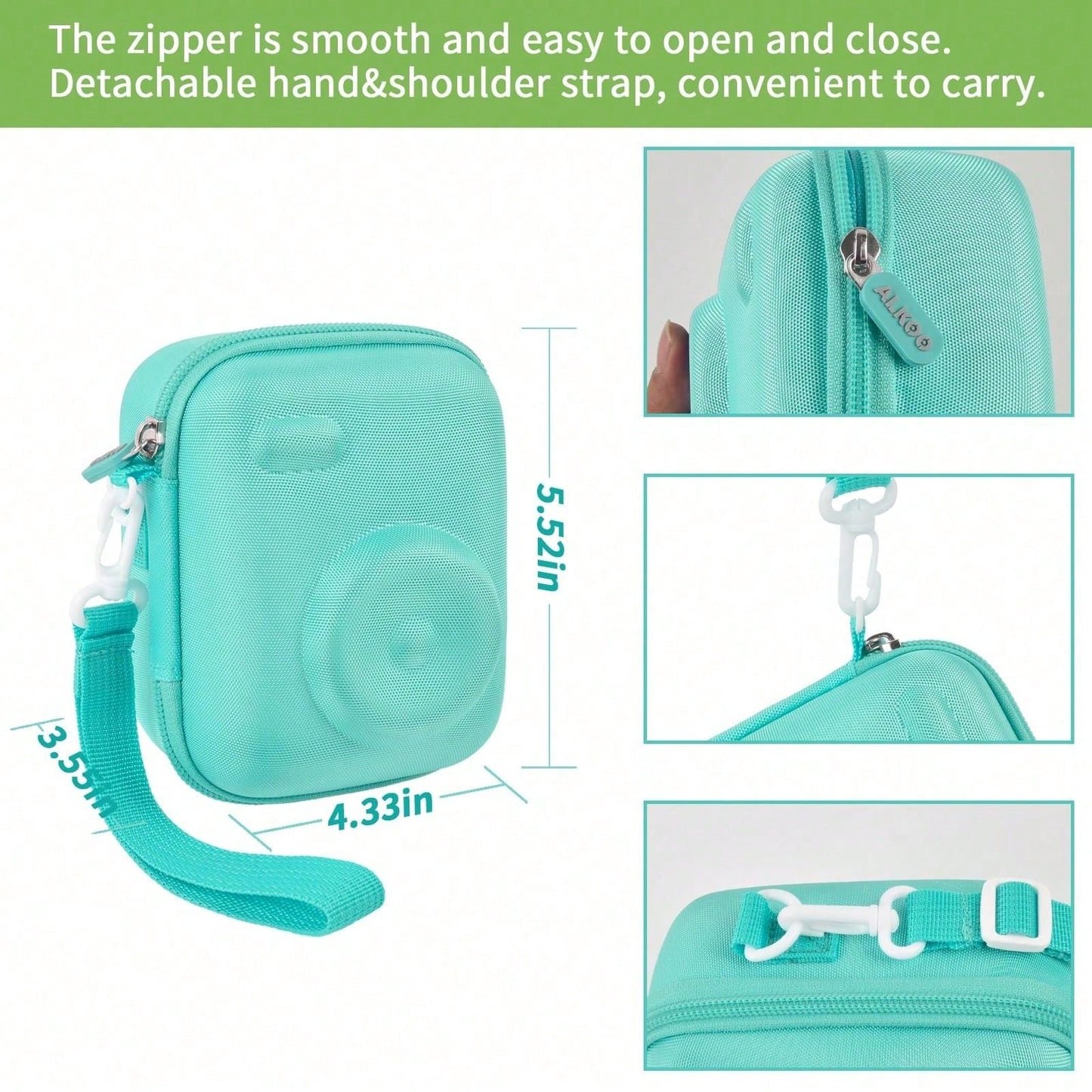 Instant Print Camera Case Compatible With Gofunly Camera, Digital Camera Bag For Esoxoffore/ For LETSHAHA/ For JPVERLY/ For Hangrui, Storage For Printer Paper And 32GB SD Card (Box Only)