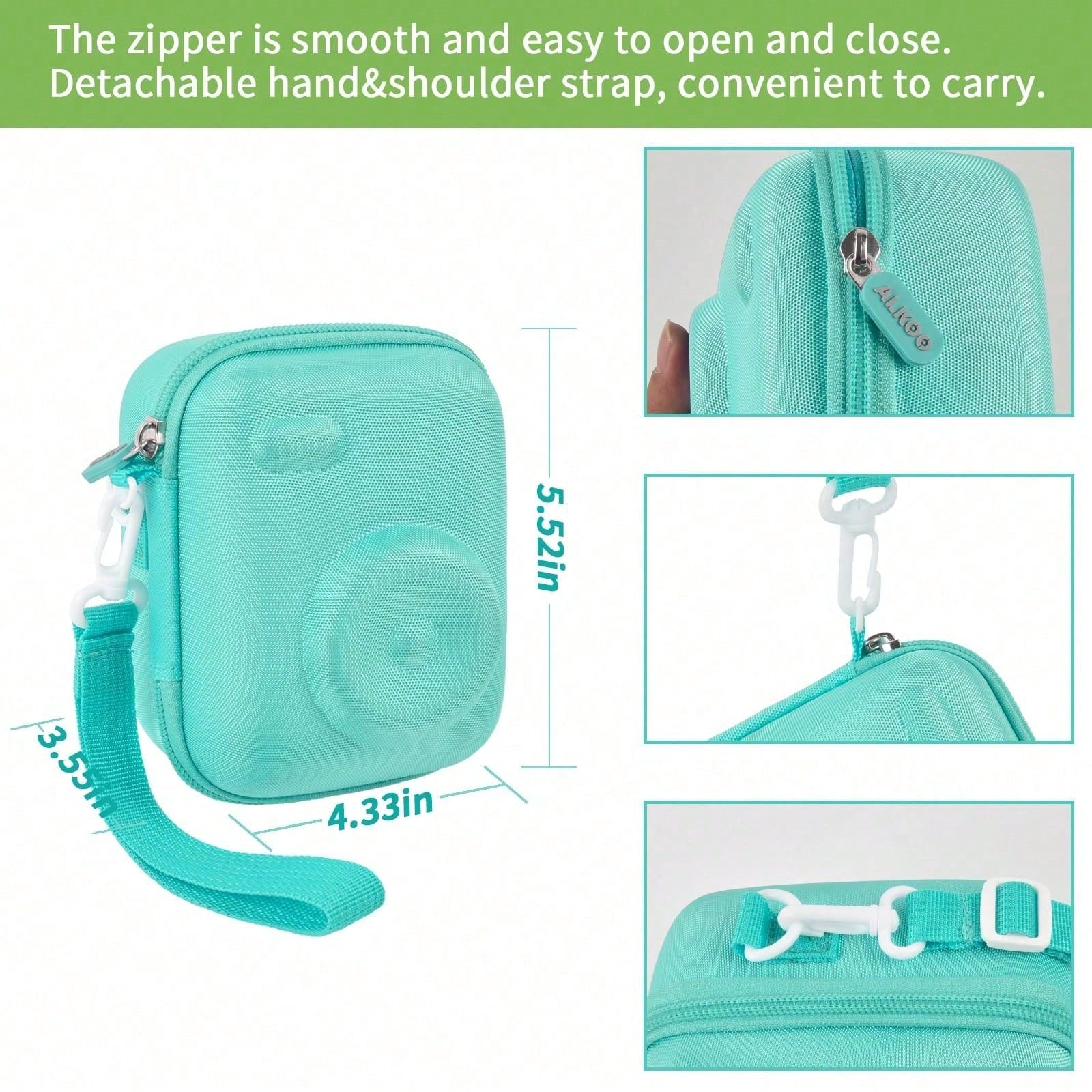 Instant Print Camera Case Compatible With Gofunly Camera, Digital Camera Bag For Esoxoffore/ For LETSHAHA/ For JPVERLY/ For Hangrui, Storage For Printer Paper And 32GB SD Card (Box Only)