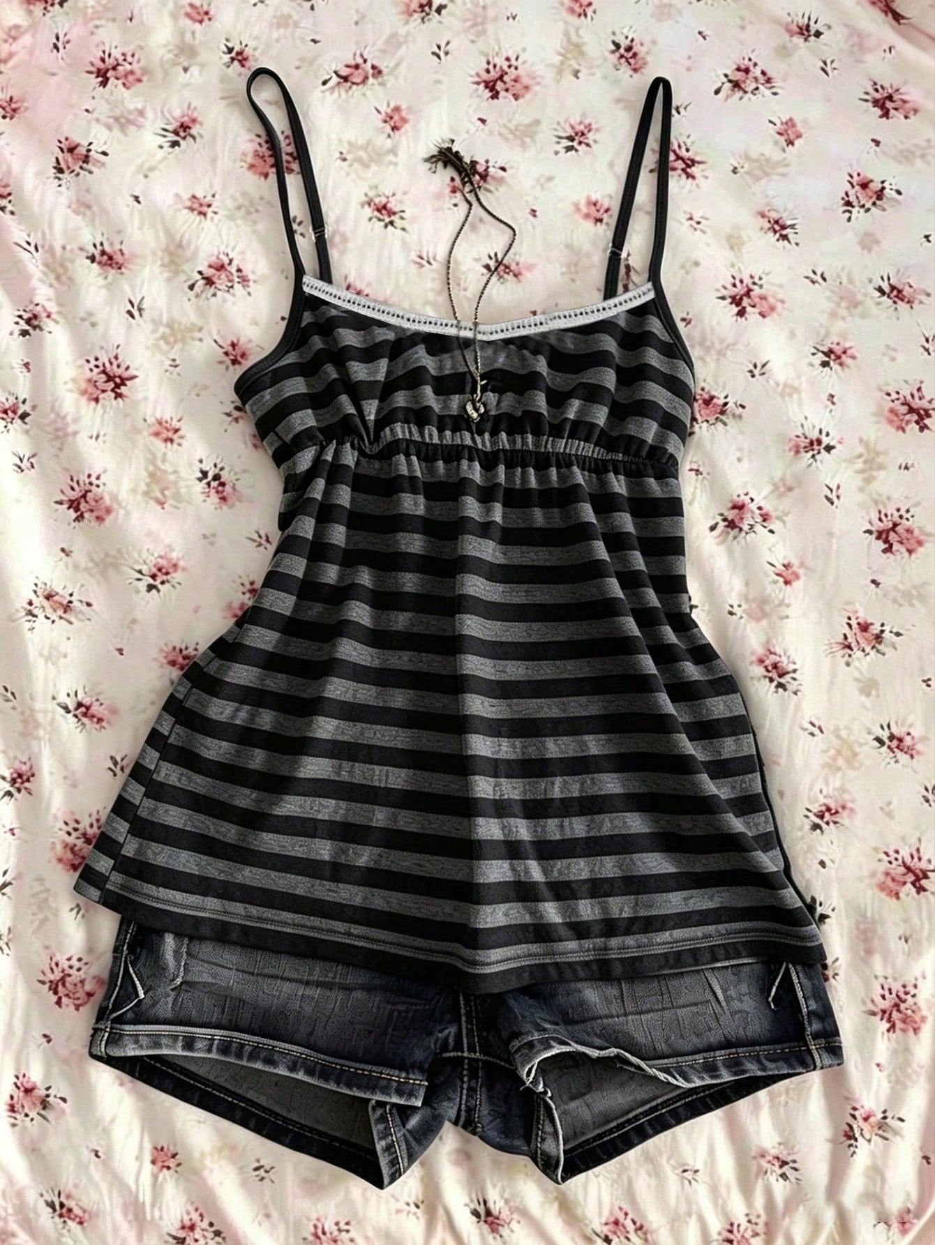IslaSuriya Summer Casual Retro Y2K Striped Women Camisole