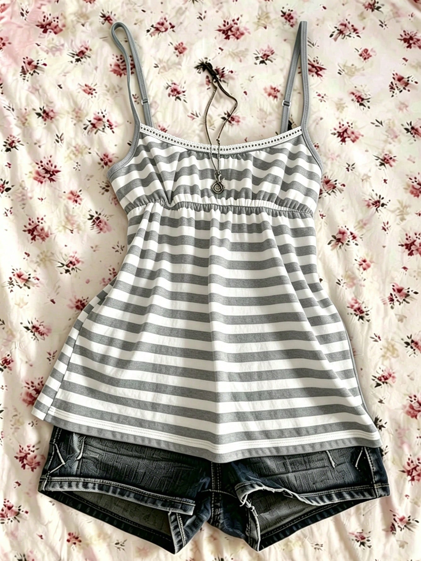 IslaSuriya Summer Casual Retro Y2K Striped Women Camisole