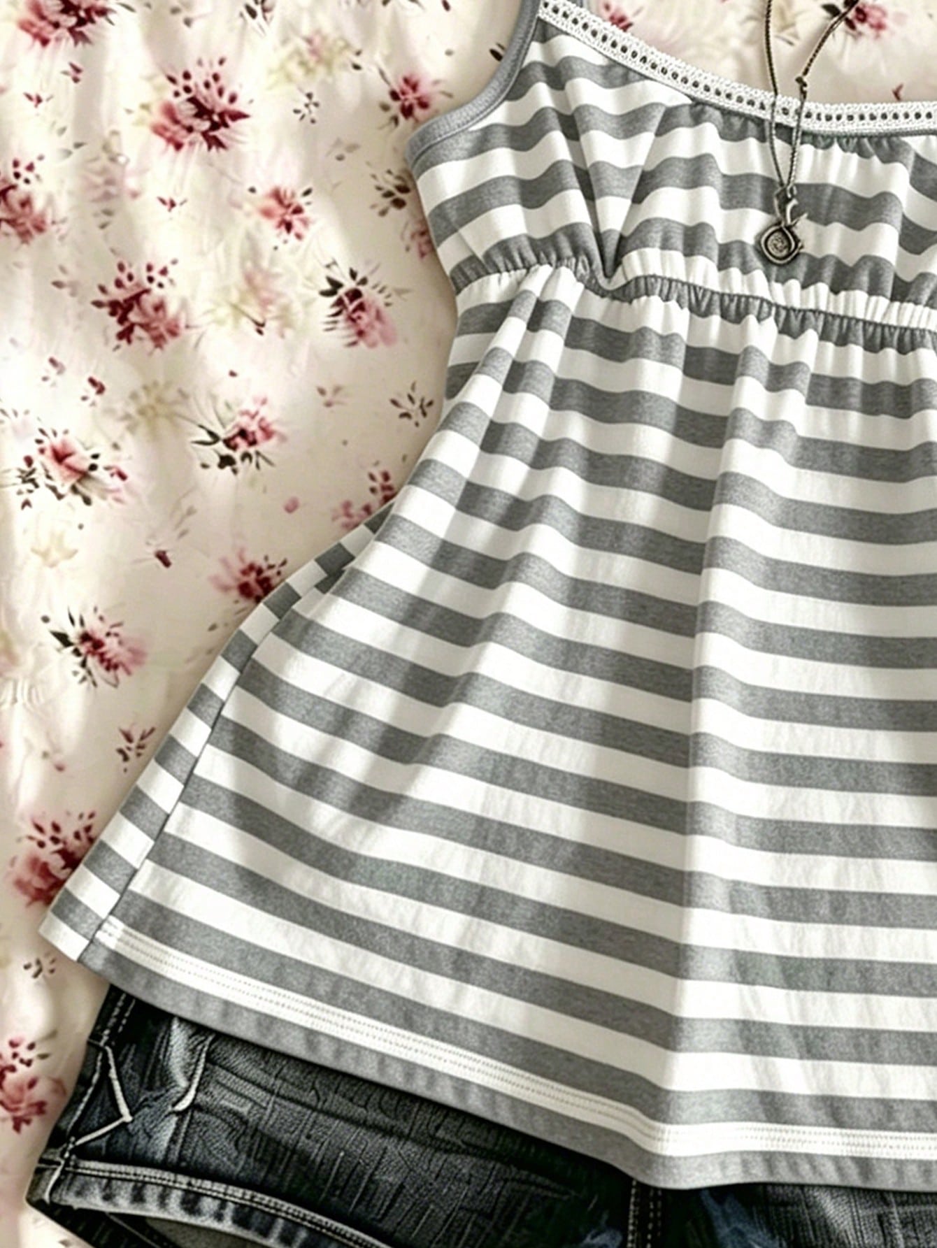IslaSuriya Summer Casual Retro Y2K Striped Women Camisole