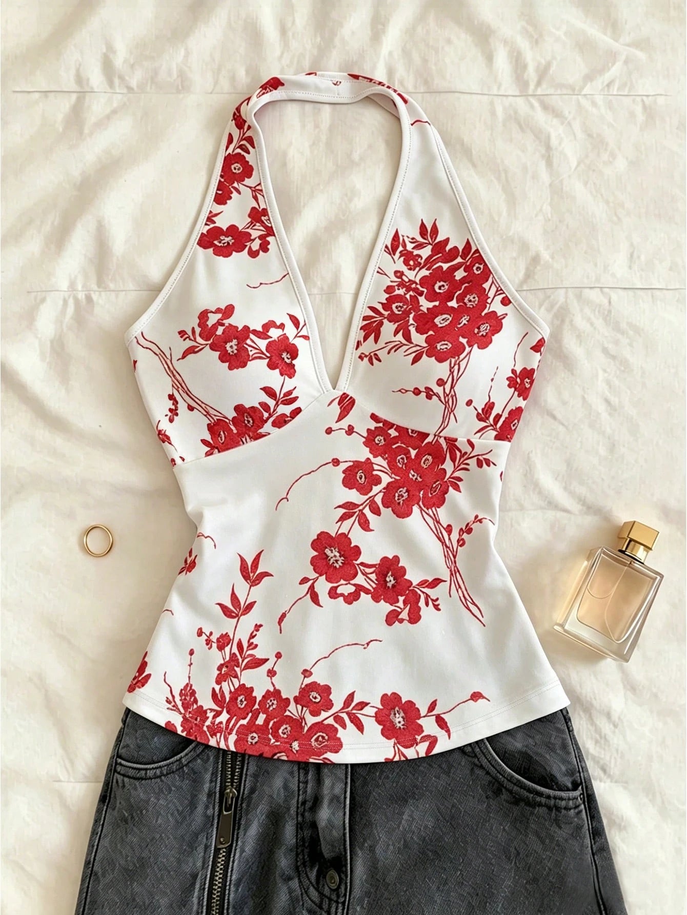 IslaSuriya Women Outfits, Women Top, Casual Tank Top, Now, Fashion Tops, Y2k Tops, Y2k Clothes, Floral Pattern, Chinese-Style Top