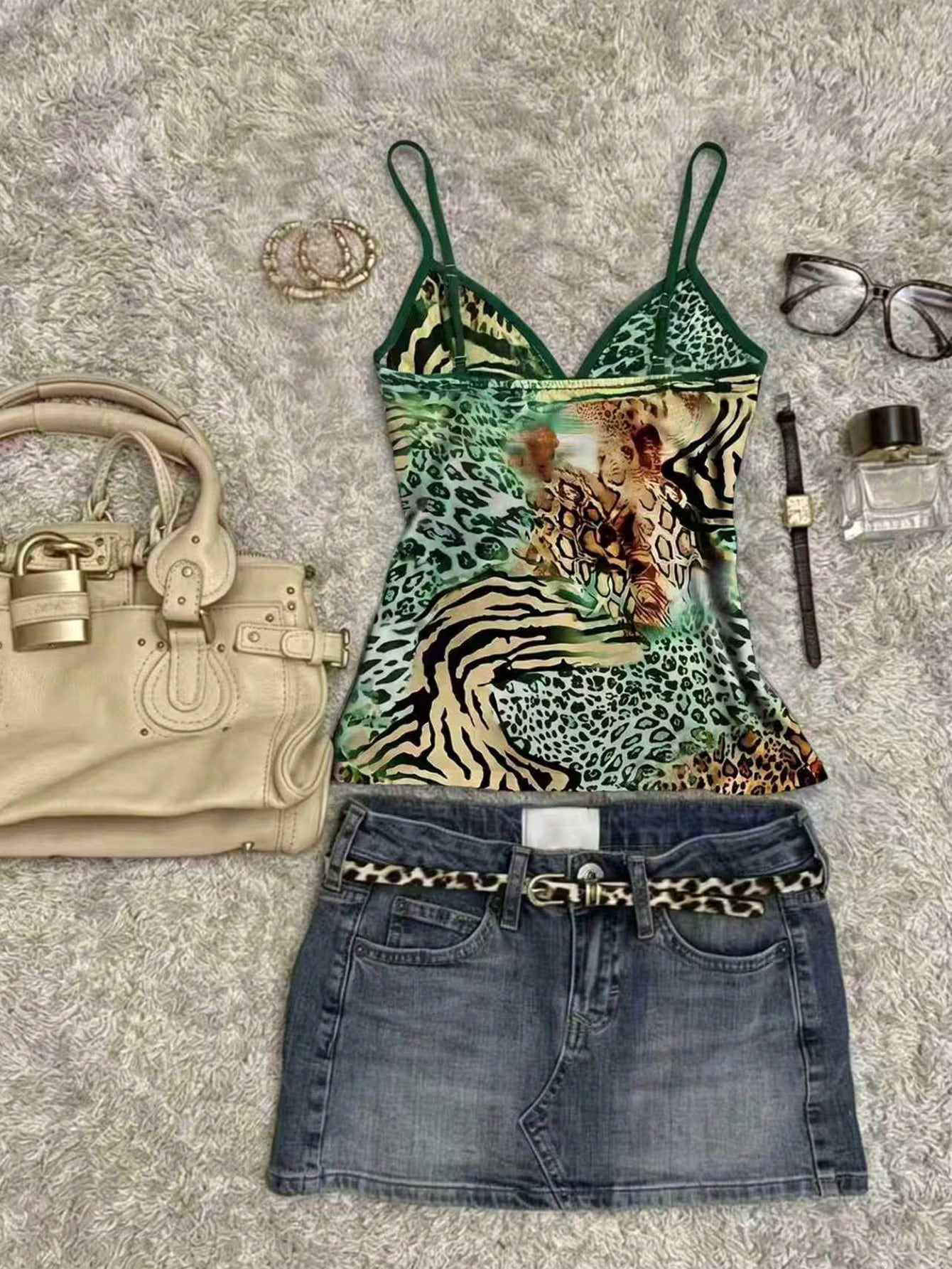 IslaSuriya Women's Zebra & Leopard Print Casual Camisole