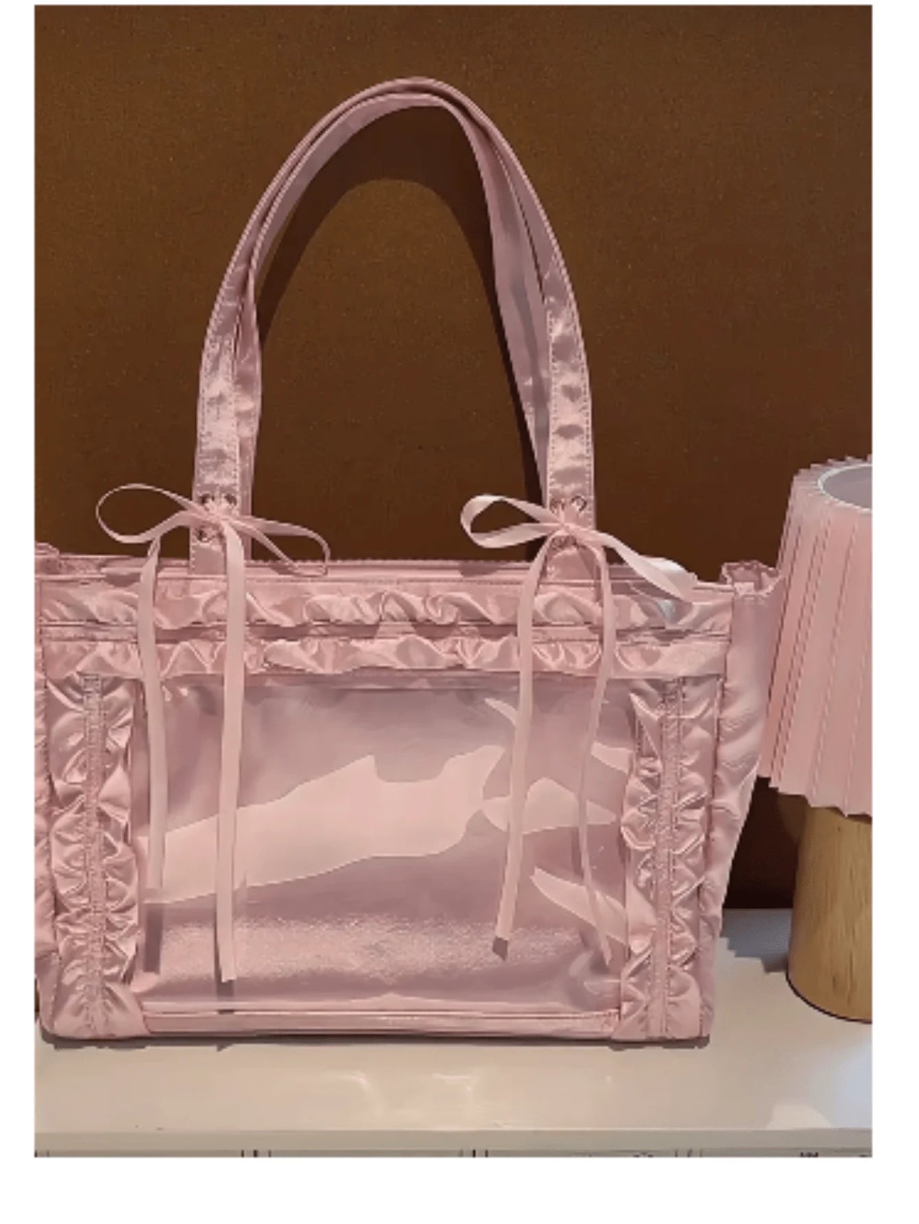 Japanese Harajuku's New Fashion Satin Bow Large-Capacity Ltabag, Can Put Grain, Can Hang Keychains, Can Put Postcards, Can Put Dolls, Can Participate In Comic Exhibitions, Can Participate In Parties