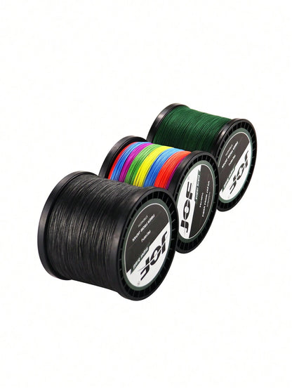 JOF 8-Strand 300m/500m/1000m PE Fishing Line – Ultra-Smooth, Wear-Resistant, Tough & Durable For Sea Fishing, Boat Fishing, And Raft Fishing| Super High Tensile Strength| Random Color