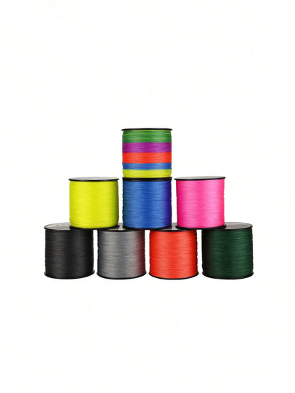 JOF 8-Strand 300m/500m/1000m PE Fishing Line – Ultra-Smooth, Wear-Resistant, Tough & Durable For Sea Fishing, Boat Fishing, And Raft Fishing| Super High Tensile Strength| Random Color