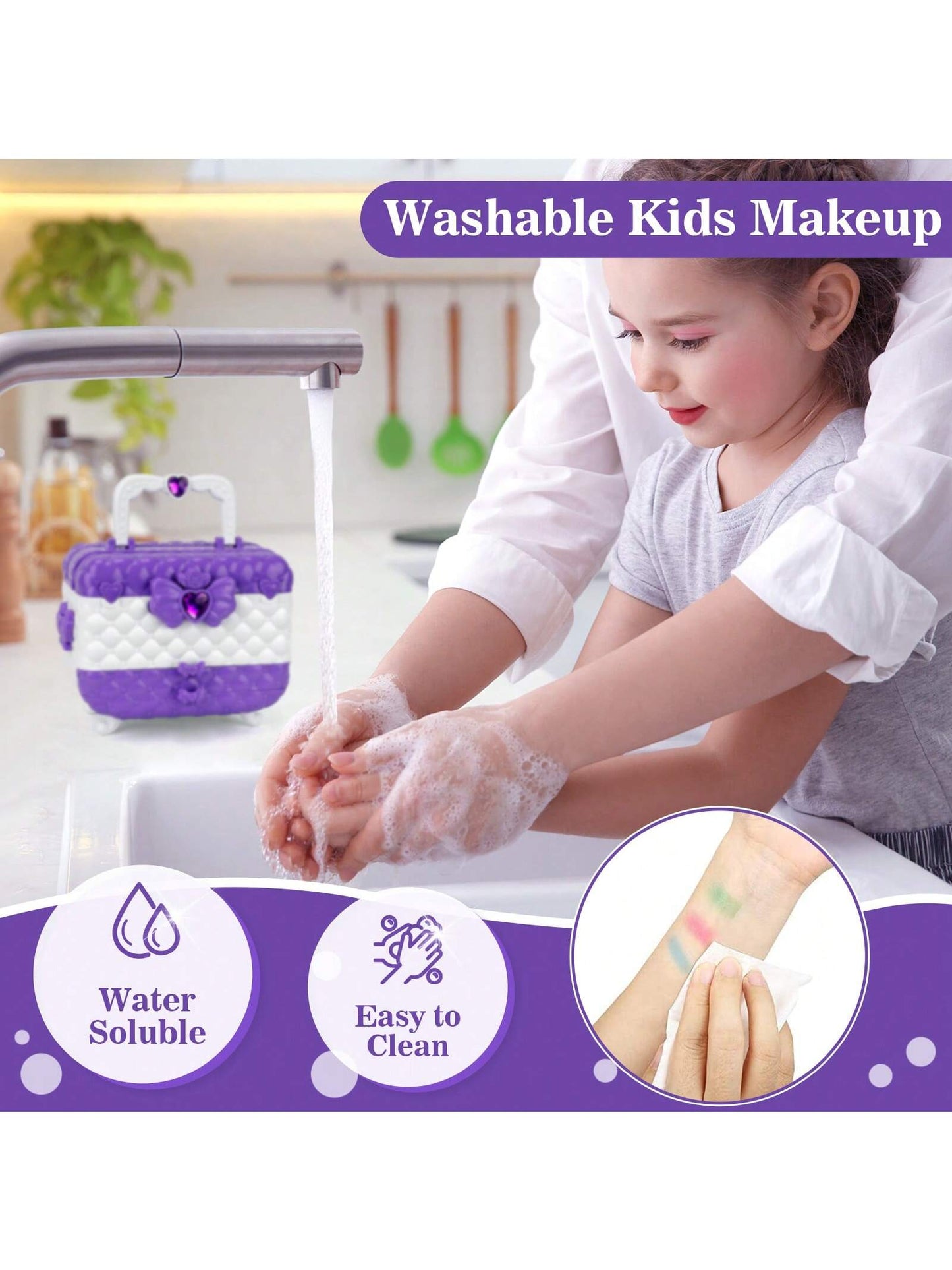 Kids Makeup Kit And Jewelry Set For Girl, Toys For Girls Ages 3 4 5 6 7 8 9 10, Ideal Gifts For Girls