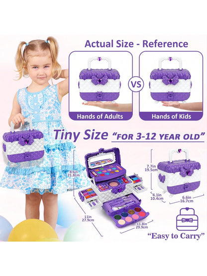 Kids Makeup Kit And Jewelry Set For Girl, Toys For Girls Ages 3 4 5 6 7 8 9 10, Ideal Gifts For Girls