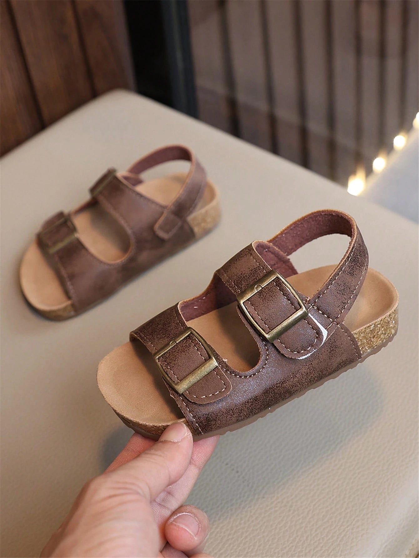 Kids Sandals, Summer Girls' Closed Toe Sandals, Boys' Roman Sandals, Baby Beach Shoes (Run Large, Please Order According To Actual Insole Length)