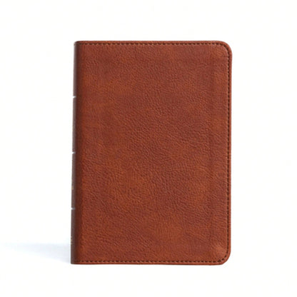 KJV Large Print Compact Reference Bible, Burnt Sienna Leathertouch (Hardcover) By Holman Bible Publishers (Editor)
