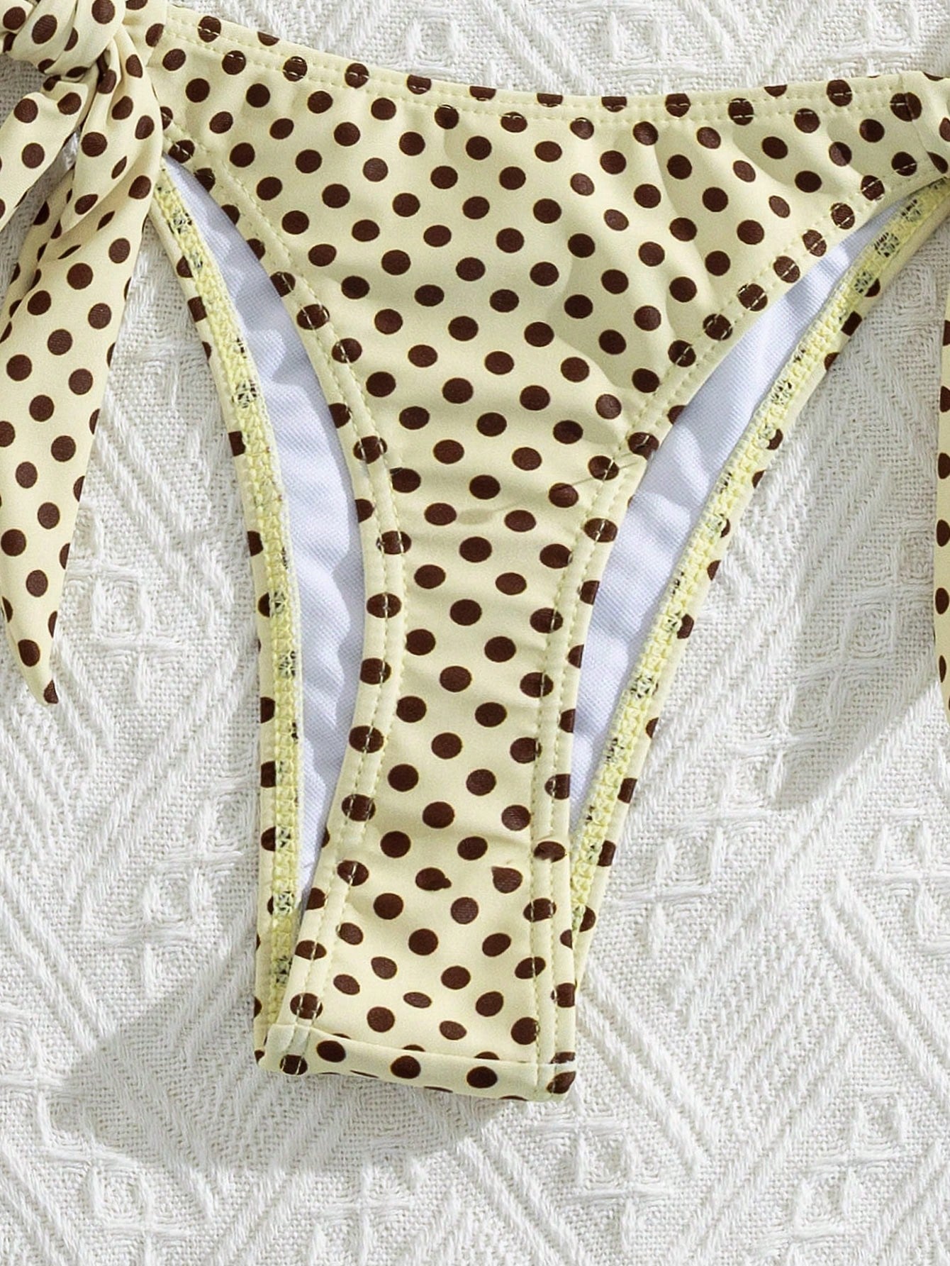 Lady's Print Halter & Tie-Side 2Pcs Swimwear: Sexy, Stylish, Young, Simple, High End, Lively, Cute – Beach Vacations And Travel Parties Summer