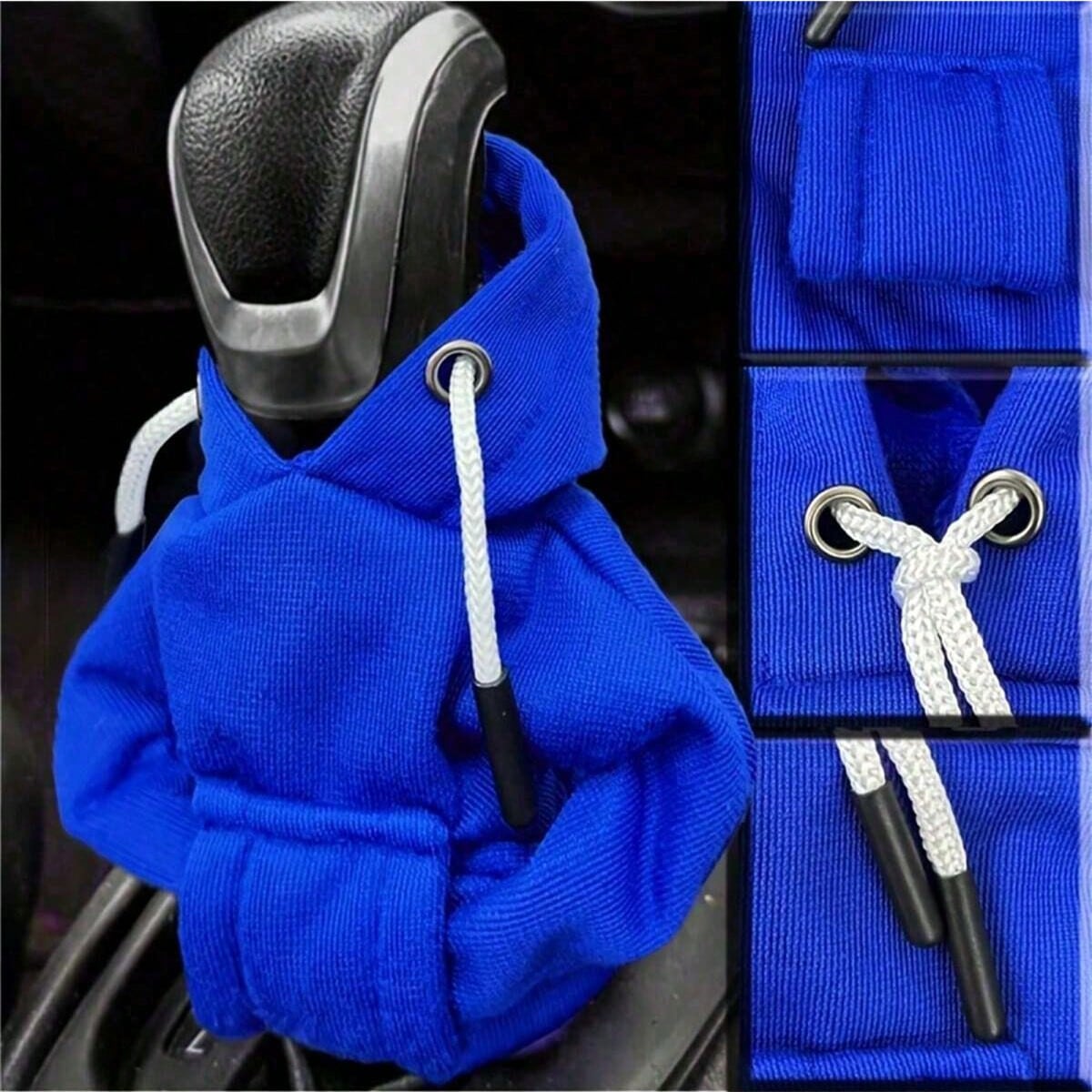 Large Size Universal Car Gear Shift Cover Hoodie, Fashionable Mini Hooded Sweatshirt For Auto Gear Stick Shifter Knob, Interior Accessories Decor,Car Accessories