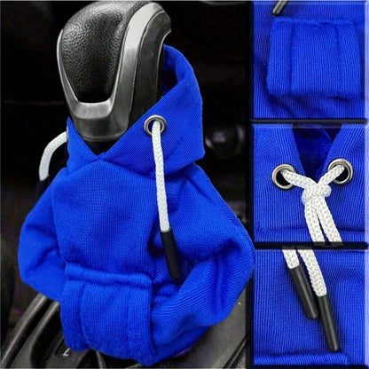 Large Size Universal Car Gear Shift Cover Hoodie, Fashionable Mini Hooded Sweatshirt For Auto Gear Stick Shifter Knob, Interior Accessories Decor,Car Accessories