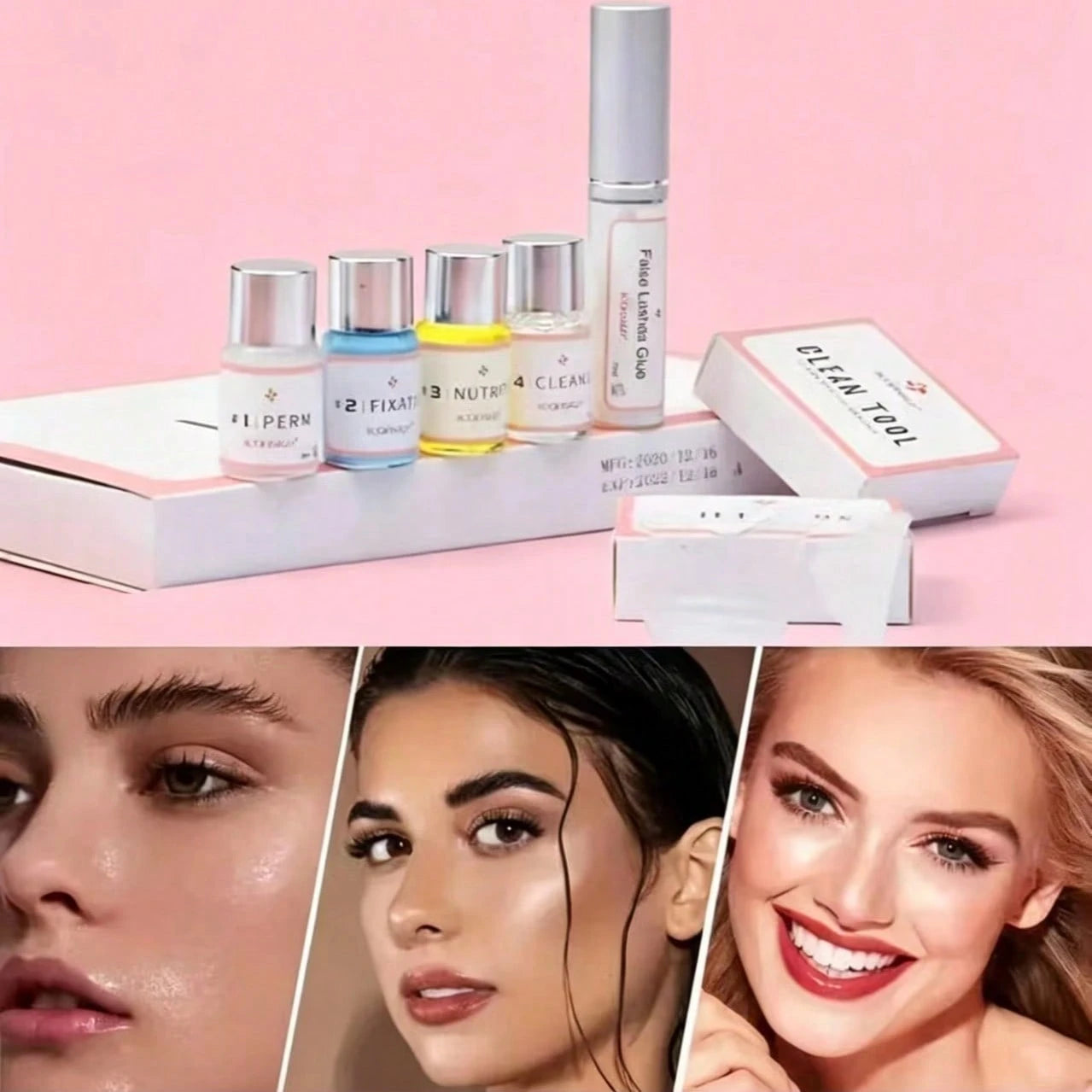 Lash Lift Kit, Professional Eyelash Perm Curling Set With Upgraded Glue, Semi-Permanent Lash Extension Perming Kit For Salon, Home Use & Perfect Gift For Lash Lovers