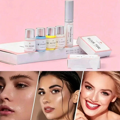 Lash Lift Kit, Professional Eyelash Perm Curling Set With Upgraded Glue, Semi-Permanent Lash Extension Perming Kit For Salon, Home Use & Perfect Gift For Lash Lovers
