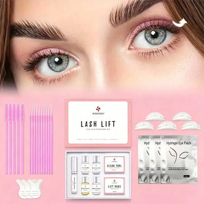 Lash Lift Kit, Professional Eyelash Perm Curling Set With Upgraded Glue, Semi-Permanent Lash Extension Perming Kit For Salon, Home Use & Perfect Gift For Lash Lovers