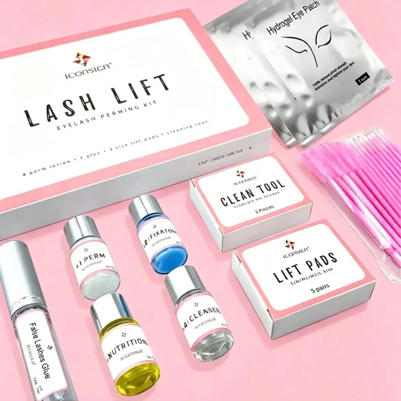 Lash Lift Kit, Professional Eyelash Perm Curling Set With Upgraded Glue, Semi-Permanent Lash Extension Perming Kit For Salon, Home Use & Perfect Gift For Lash Lovers