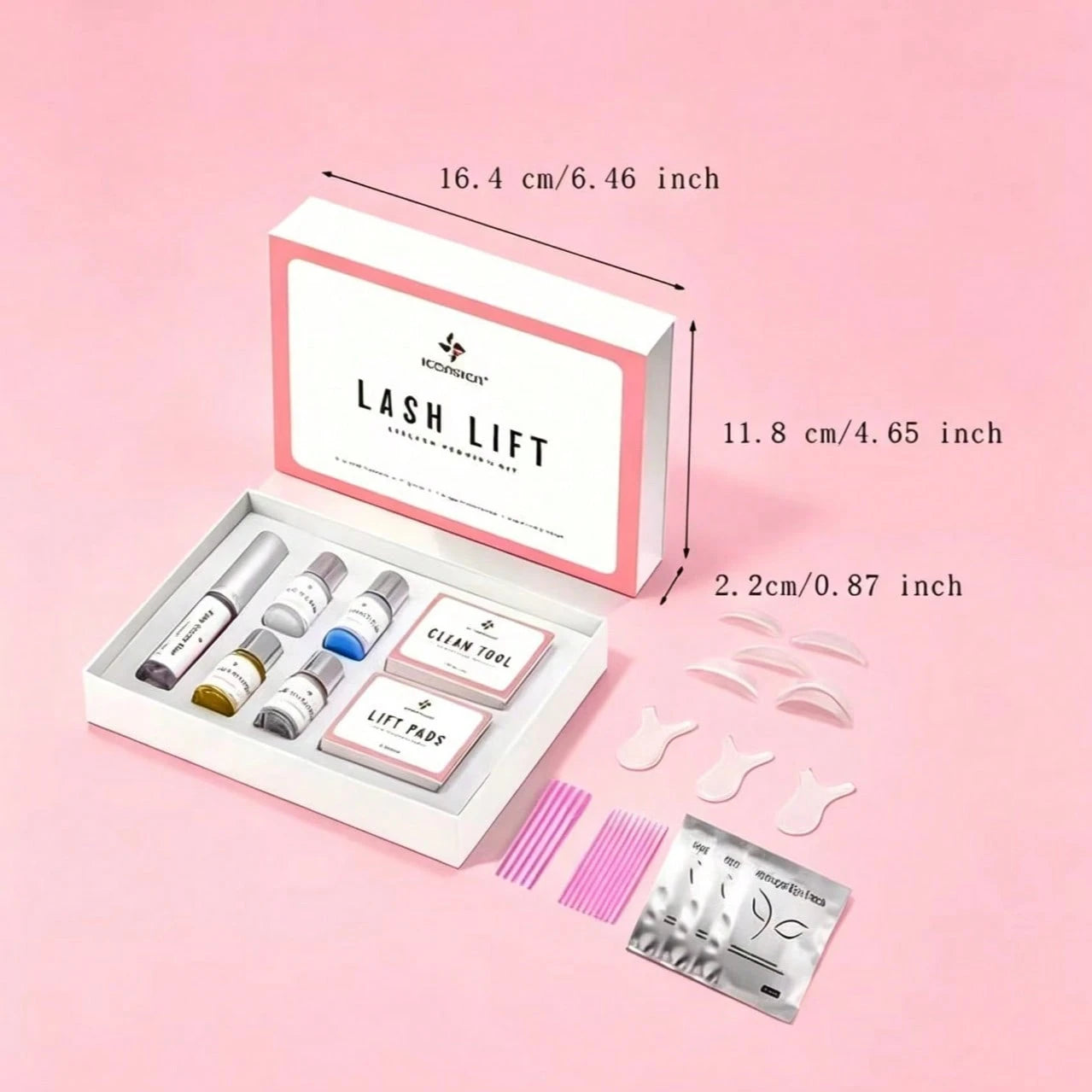 Lash Lift Kit, Professional Eyelash Perm Curling Set With Upgraded Glue, Semi-Permanent Lash Extension Perming Kit For Salon, Home Use & Perfect Gift For Lash Lovers