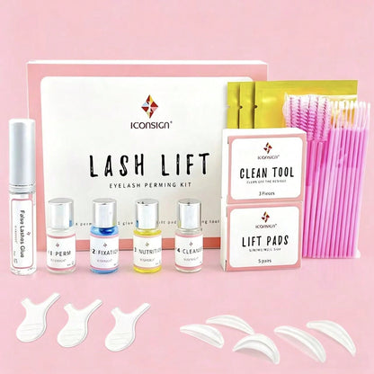 Lash Lift Kit, Professional Eyelash Perm Curling Set With Upgraded Glue, Semi-Permanent Lash Extension Perming Kit For Salon, Home Use & Perfect Gift For Lash Lovers