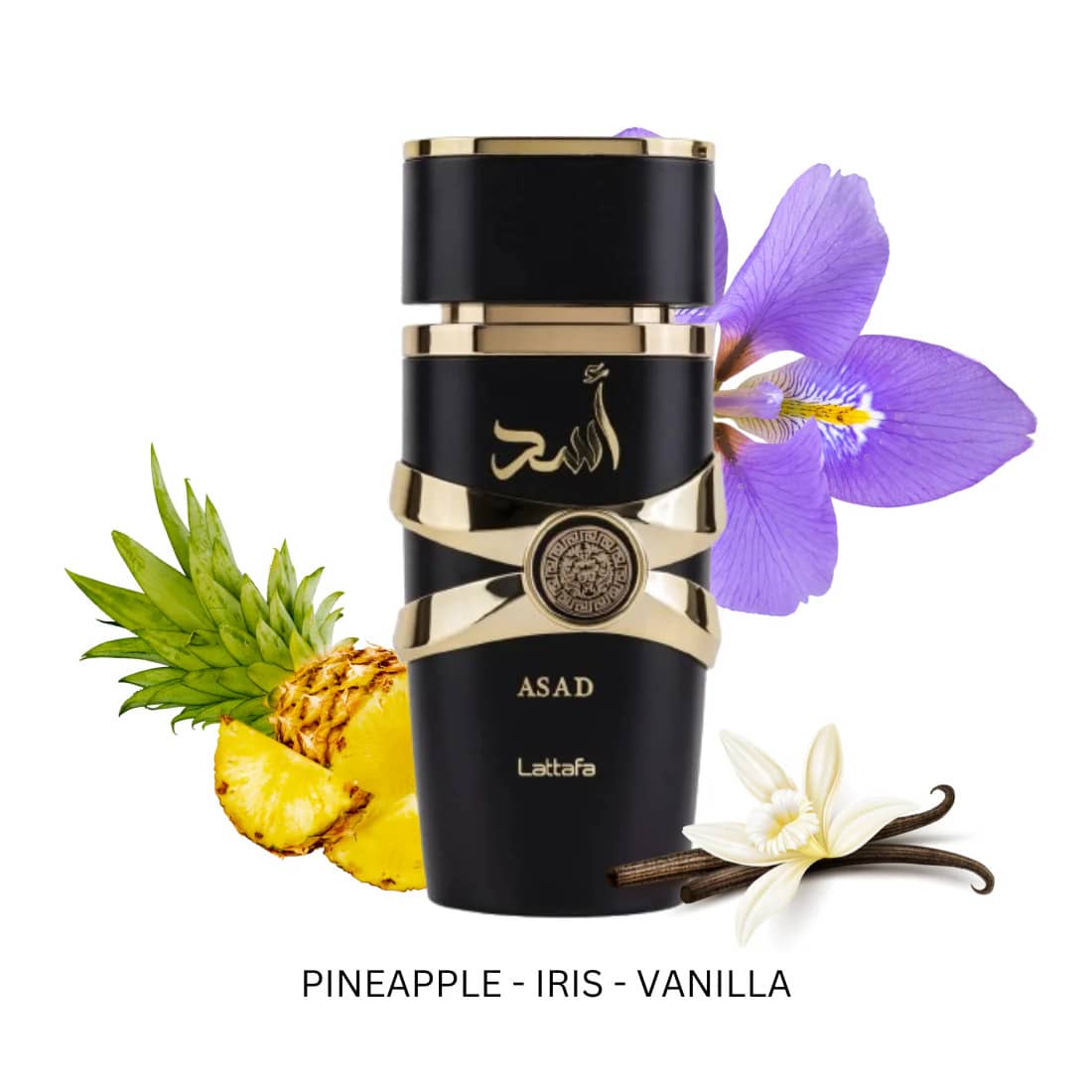 Lattafa Asad Eau De Parfum, 3.4 OZ/100ML, Christmas Gifts, New Year Gifts, Birthday Gifts, Long-Lasting Fragrance, Luxury Gifts, Gifts For Women, Suitable For All Occasions.