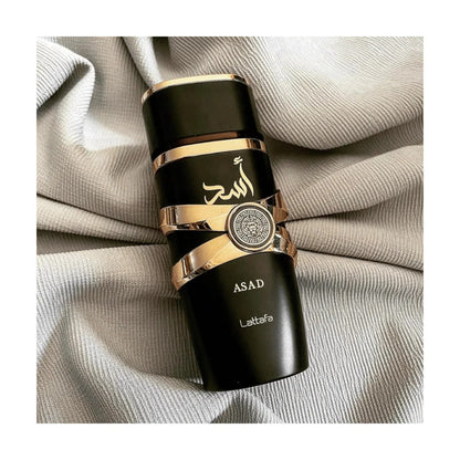 Lattafa Asad Eau De Parfum, 3.4 OZ/100ML, Christmas Gifts, New Year Gifts, Birthday Gifts, Long-Lasting Fragrance, Luxury Gifts, Gifts For Women, Suitable For All Occasions.