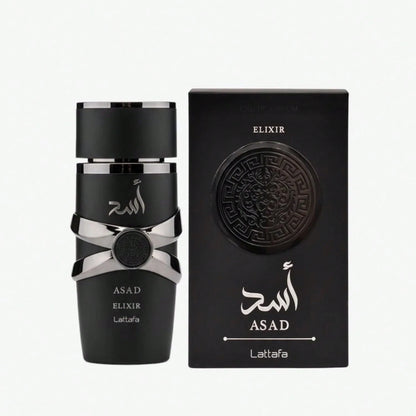 Lattafa Asad Elixir – Spicy, Woody, Amber, Warm – Eau De Parfum Spray Long-Lasting Fragrance For Men, 3.4 Ounce/ 100 Ml