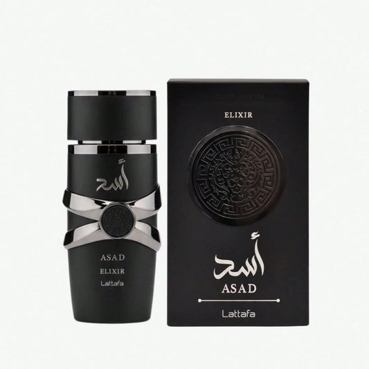 Lattafa Asad Elixir – Spicy, Woody, Amber, Warm – Eau De Parfum Spray Long-Lasting Fragrance For Men, 3.4 Ounce/ 100 Ml