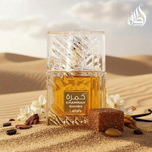Lattafa Khamrah Qahwa For Unisex Eau De Parfum Spray, 3.4 Ounce/ 100 Ml Ideal For Dates, Office & Holiday Gift