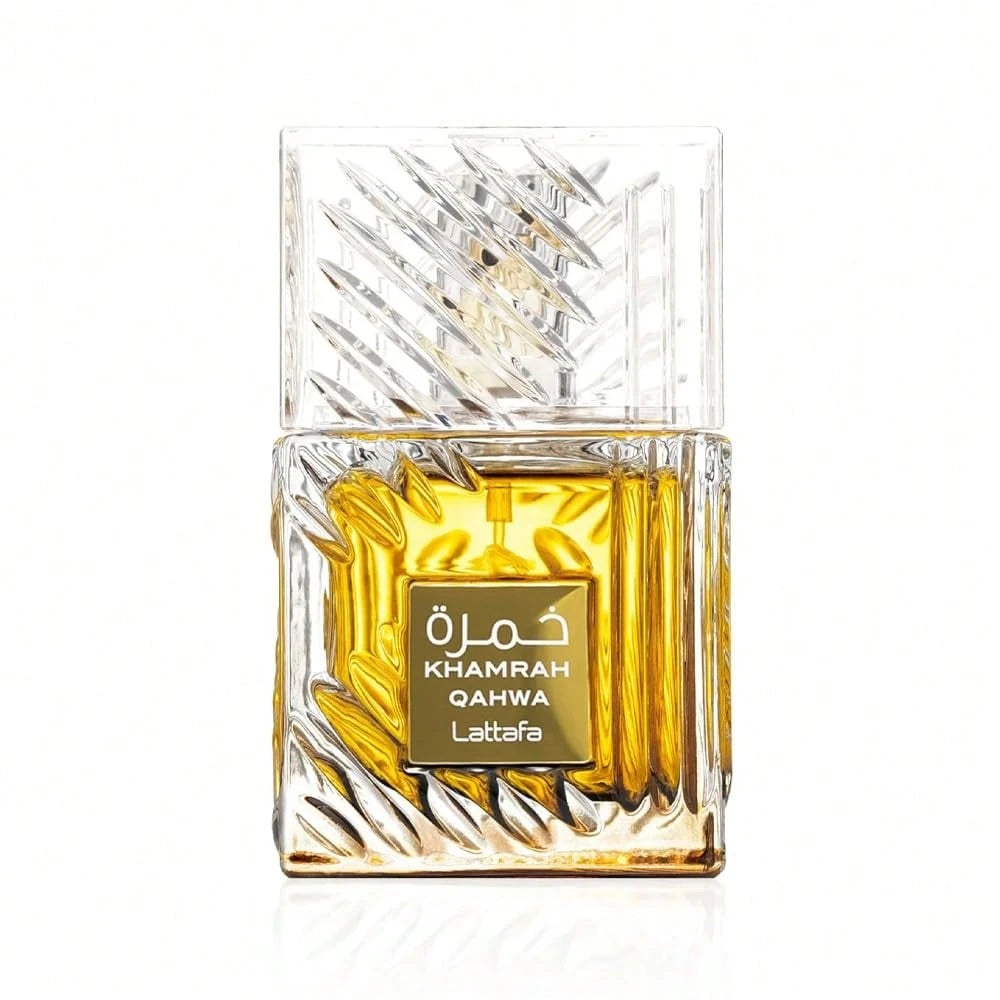 Lattafa Khamrah Qahwa For Unisex Eau De Parfum Spray, 3.4 Ounce/ 100 Ml Ideal For Dates, Office & Holiday Gift