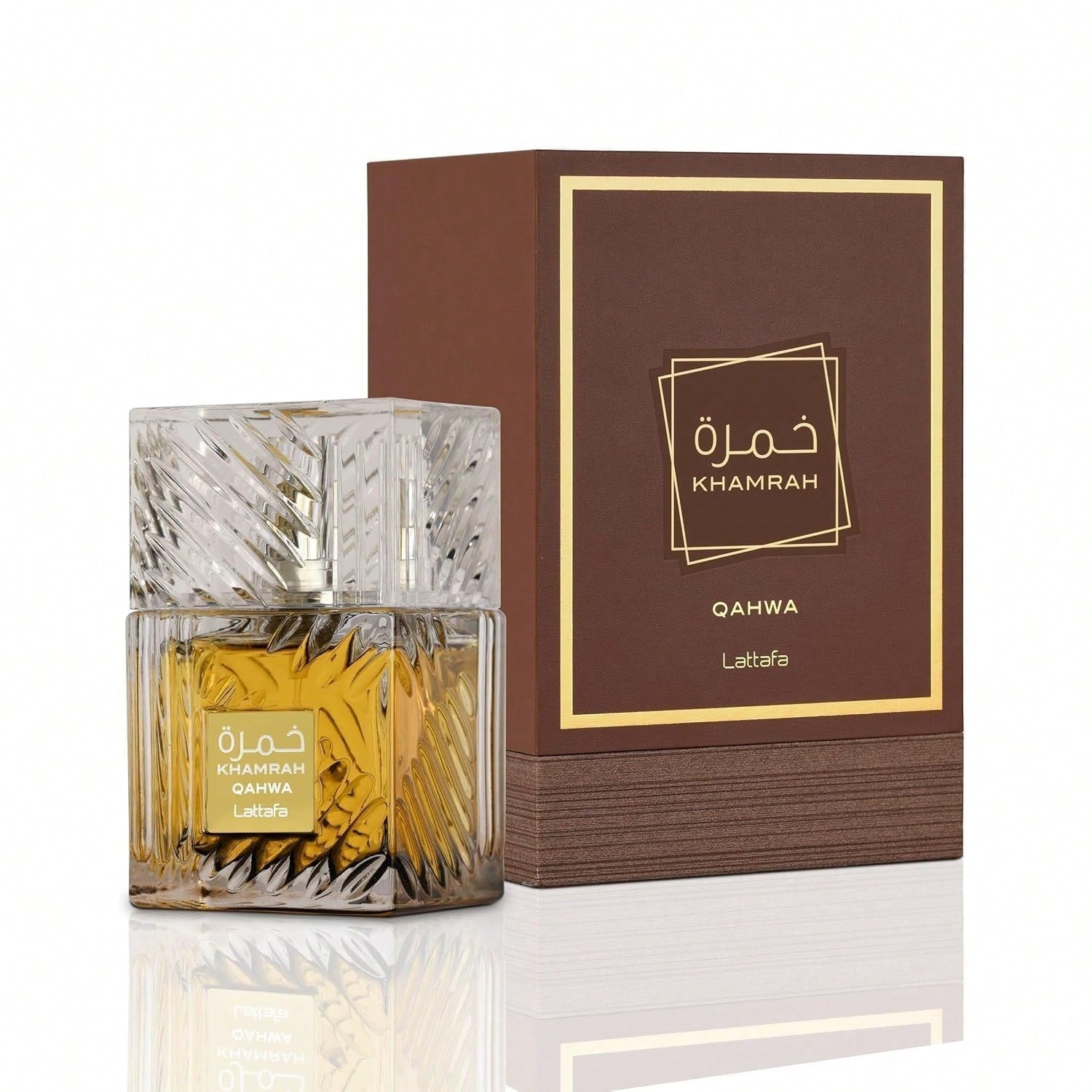 Lattafa Khamrah Qahwa For Unisex Eau De Parfum Spray, 3.4 Ounce/ 100 Ml Ideal For Dates, Office & Holiday Gift