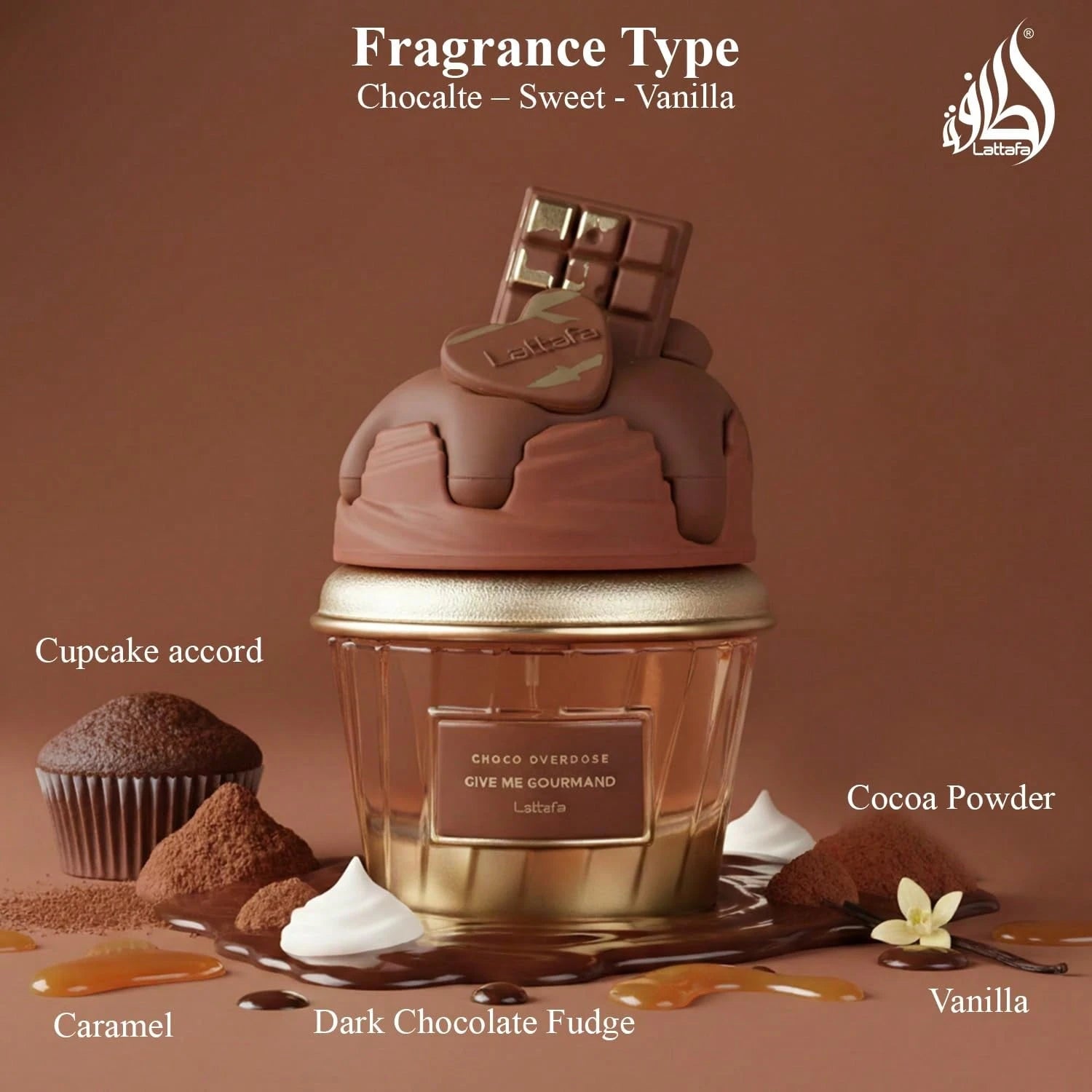 Lattafa Vanilla Freak Eau De Parfum, Give Me Gourmand Collection, Unisex, Spray Form, 75ml, Vanilla Caramel Scent, Woody Notes, Long-Lasting