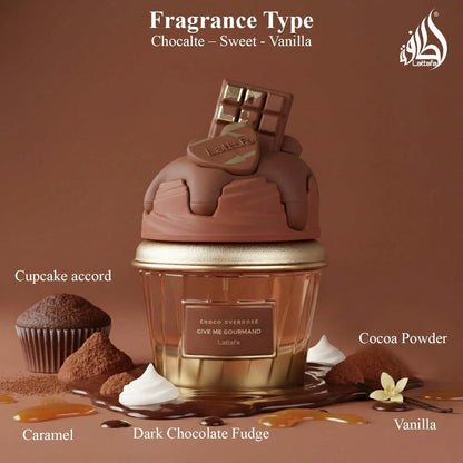 Lattafa Vanilla Freak Eau De Parfum, Give Me Gourmand Collection, Unisex, Spray Form, 75ml, Vanilla Caramel Scent, Woody Notes, Long-Lasting