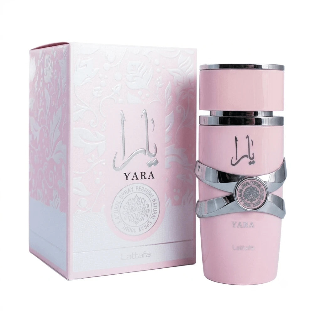 Lattafa Yara Eau De Parfum For Women 100ml- Long Lasting Sweet Floral Vanilla Fragrance- Luxury Pink Bottle Perfume Gift Box