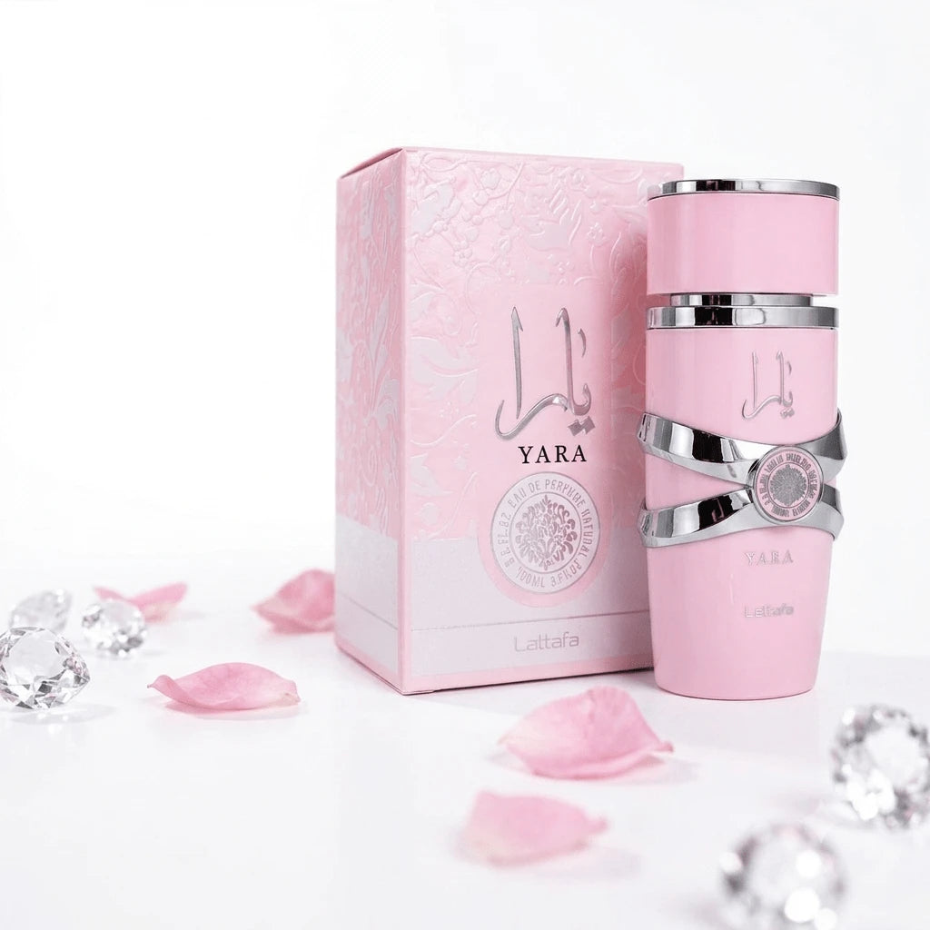 Lattafa Yara Eau De Parfum For Women 100ml- Long Lasting Sweet Floral Vanilla Fragrance- Luxury Pink Bottle Perfume Gift Box