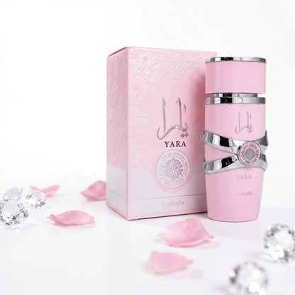 Lattafa Yara Eau De Parfum For Women 100ml- Long Lasting Sweet Floral Vanilla Fragrance- Luxury Pink Bottle Perfume Gift Box