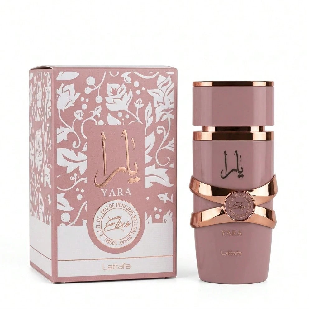 Lattafa Yara Eau De Parfum For Women 100ml- Long Lasting Sweet Floral Vanilla Fragrance- Luxury Pink Bottle Perfume Gift Box
