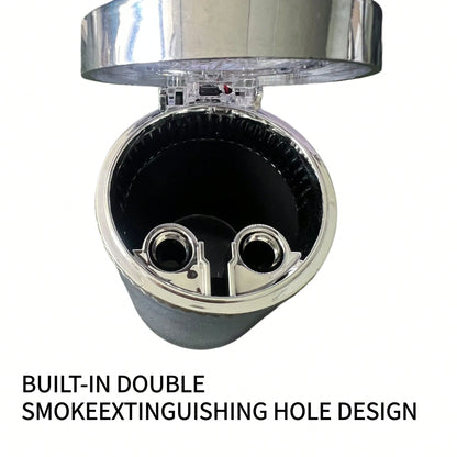 LED Lighted Car Ashtray With Sealed Cover, Multifunctional Car Cup Holder, Air Vent Ashtray, Trash Can, Car Interior Decor