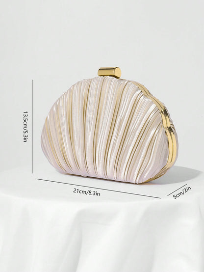 Lightweight, Business Casual Rhinestone Decor Bucket Bag Mini Drawstring Design,Straw Bag,Bride, Wedding Items, Gift For Women
