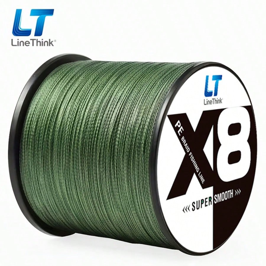 LineThink 300m 8-Strand PE Braided Fishing Line, Multi-Strand Braided, Professional Grade Durable, Suitable For Saltwater And Freshwater, Thin Coating, Zero Stretch, High Knot Strength