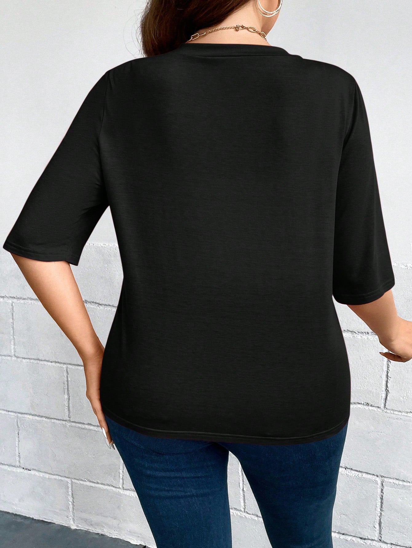 LUNE Plus Size Fall Women Clothes Leopard Print 3/4 Sleeve Everyday Casual Bomber Jacket Back To School Clothes For Autumn & Winter