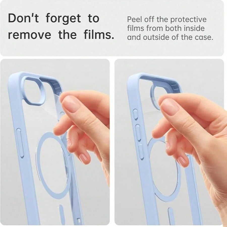 Luxury Candy Wireless Charging Phone Case Compatible With IPhone 17 Pro Max, 16, 15, 14, 13, 12, 11 Mini, 15 Plus, 16 Pro, 17 E, Magnetic Protective Cover