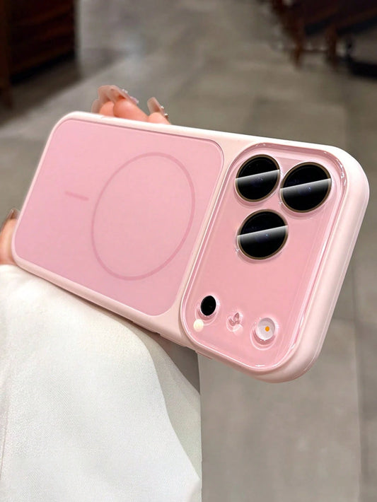 Luxury Dual-Color Silicone Magnetic Wireless Charging Phone Case Compatible With IPhone 17 Pro Max, 17 Pro, 17, 16, 15, 14, 13 Pro Max, Shockproof Silicone Protective Cover