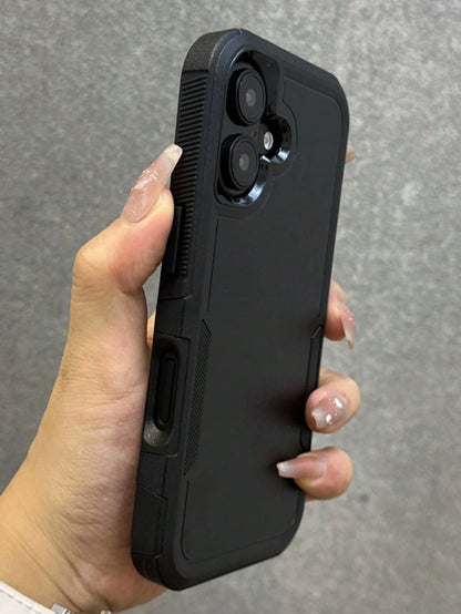 Luxury Dual-Layer Protective Phone Case, Compatible With IPhone 17/16/11/12/13/14/15 Pro Max Plus/16E/17 Air, Hard Plastic Shockproof Frame Back Cover