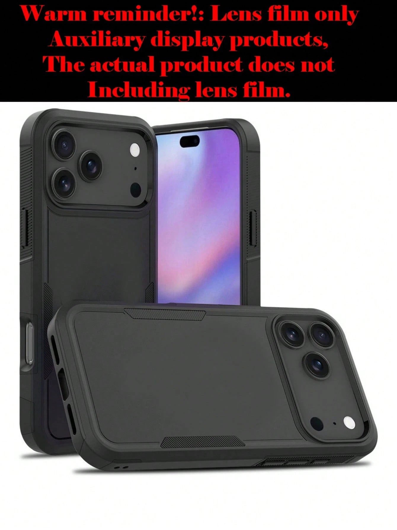 Luxury Dual-Layer Protective Phone Case, Compatible With IPhone 17/16/11/12/13/14/15 Pro Max Plus/16E/17 Air, Hard Plastic Shockproof Frame Back Cover