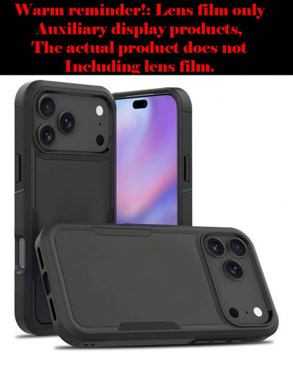 Luxury Dual-Layer Protective Phone Case, Compatible With IPhone 17/16/11/12/13/14/15 Pro Max Plus/16E/17 Air, Hard Plastic Shockproof Frame Back Cover