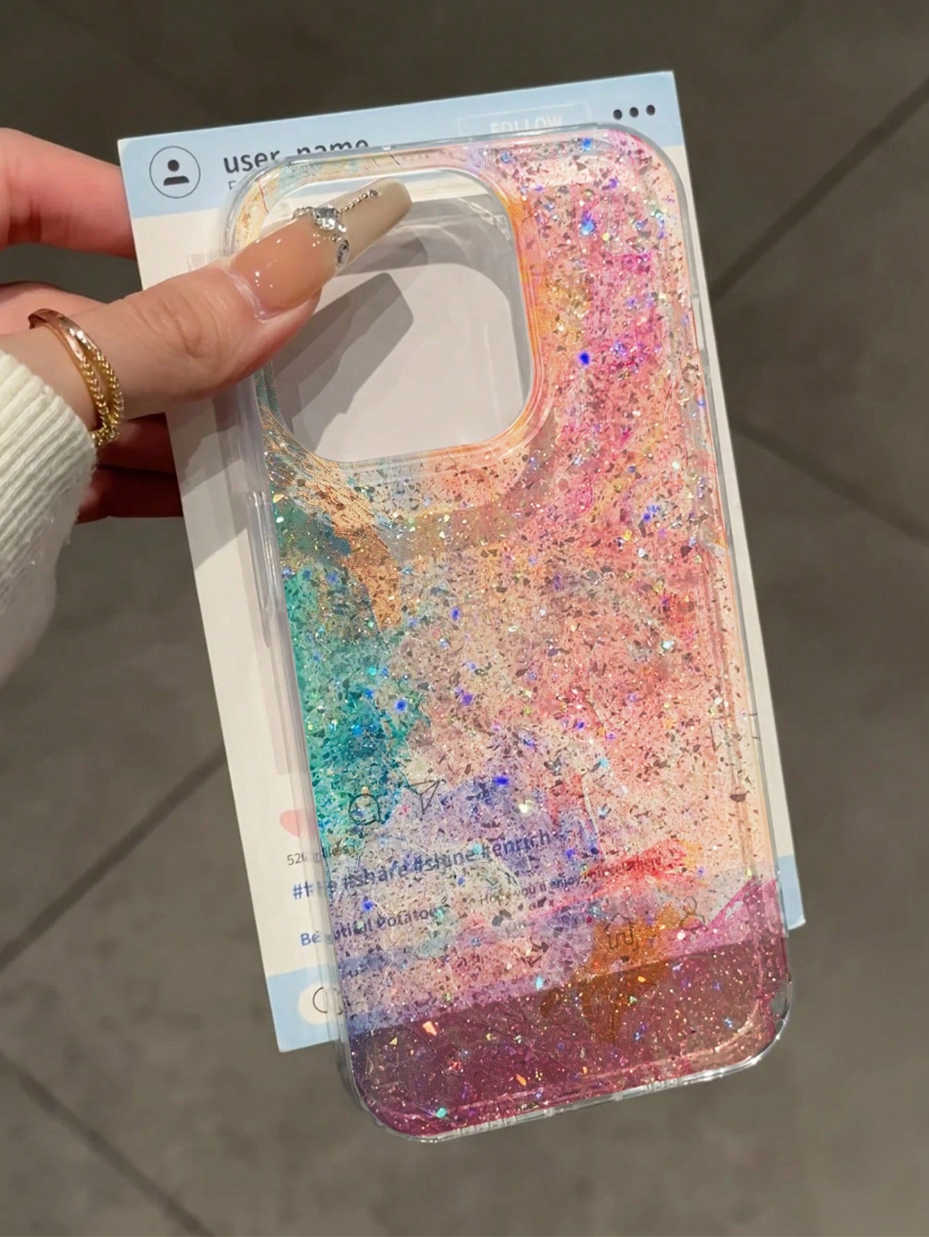 Luxury Silicone Sequins Premium IMD Glitter Gradient Glossy Protective Phone Case Compatible With IPhone 16/11/16pro/16plus/16promax/16e/15Promax/13/14/12/XS/XR/7G/8P, Premium Glitter Gradient Protect